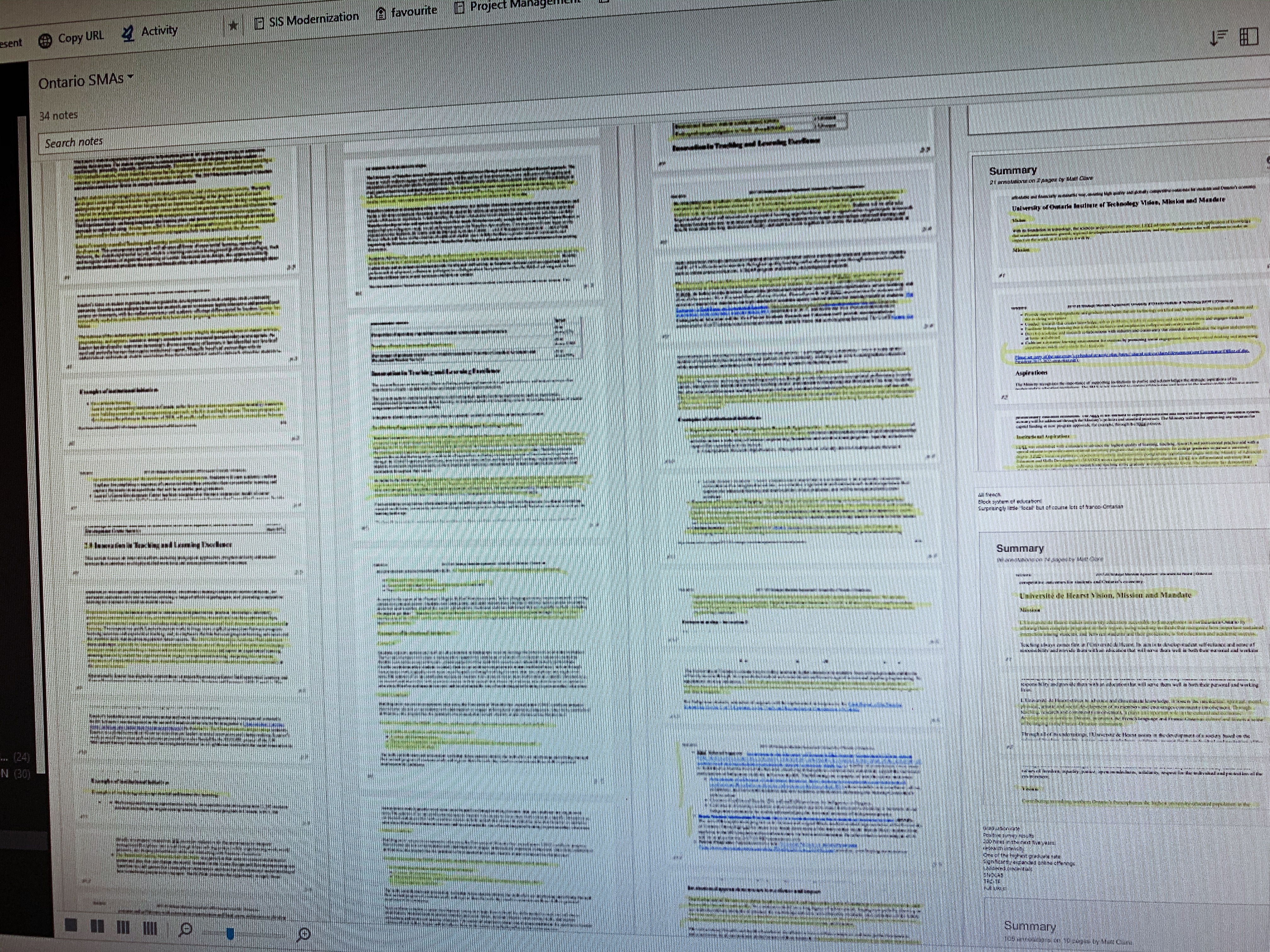 SMA2 documents highlighted