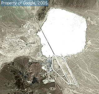 Area 51 from Google Maps